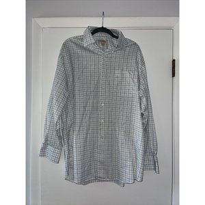 Men’s Tommy Bahama Long Sleeve Button Up Dress Shirt 16-1/2 32-33 White Pattern